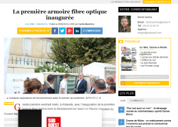 La première armoire fibre optique inaugurée