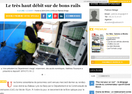 Le très haut débit sur de bons rails