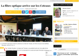 La fibre optique arrive sur les Coteaux