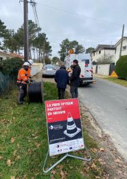 Visite de chantier Cadaujac