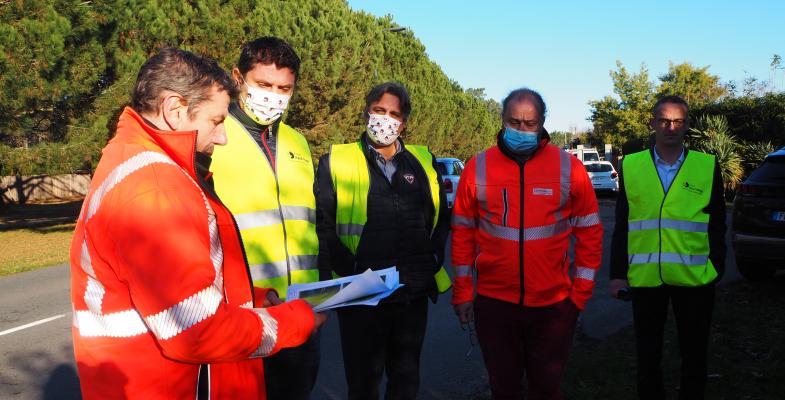 Visite de chantier Lège Cap Ferret